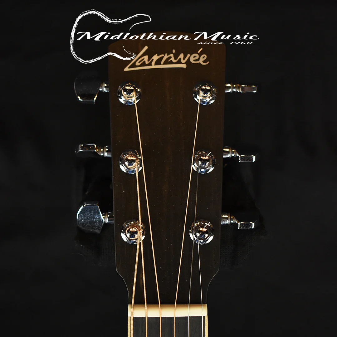 Larrivee - LV-03 Bhilwara/Moon Spruce Top - Acoustic/Electric Guitar w/Case & Element VTC Pickup (136330) - Image 4
