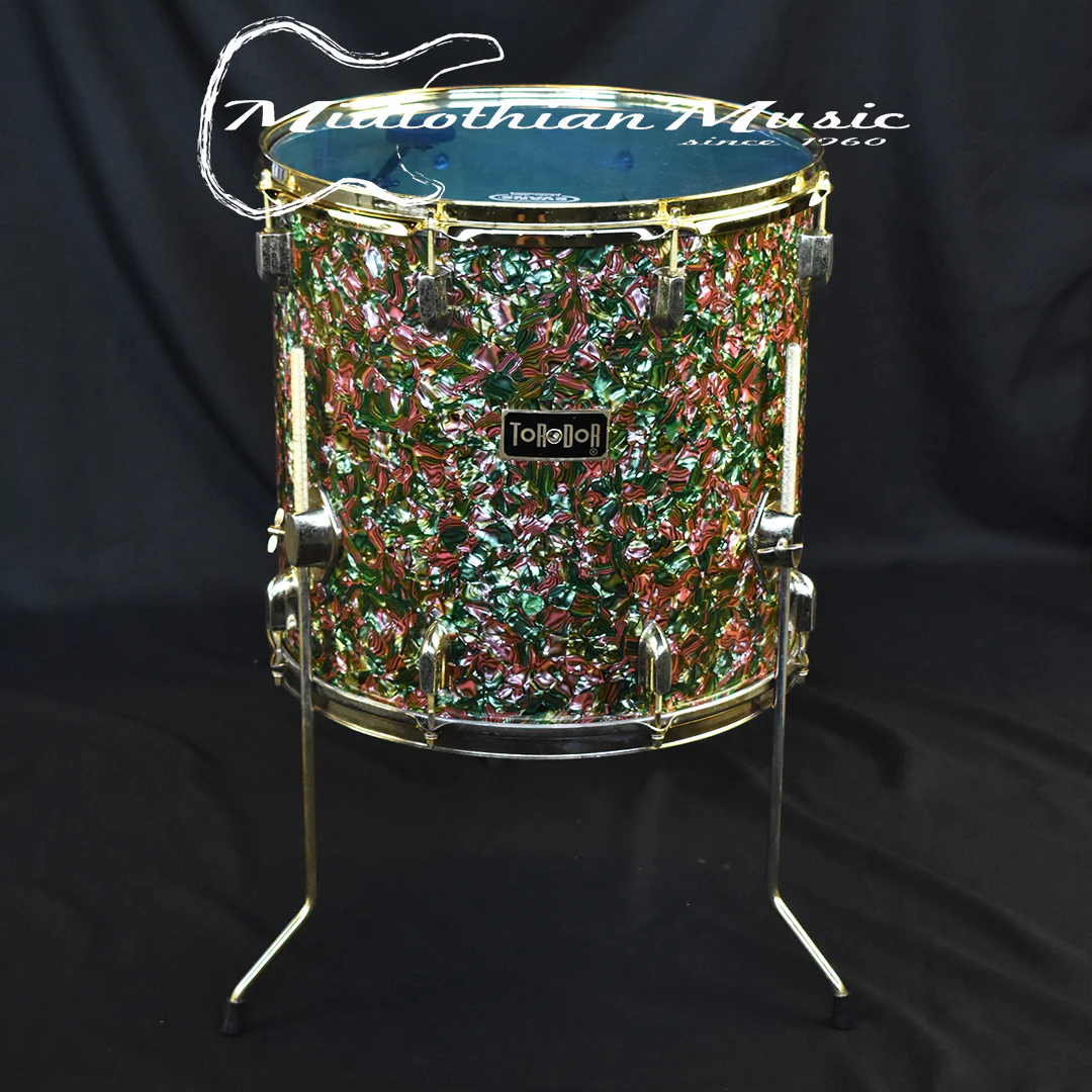 Torodor Vintage 5-Piece Drum Kit w/(2) Cymbal Stands USED - Image 4
