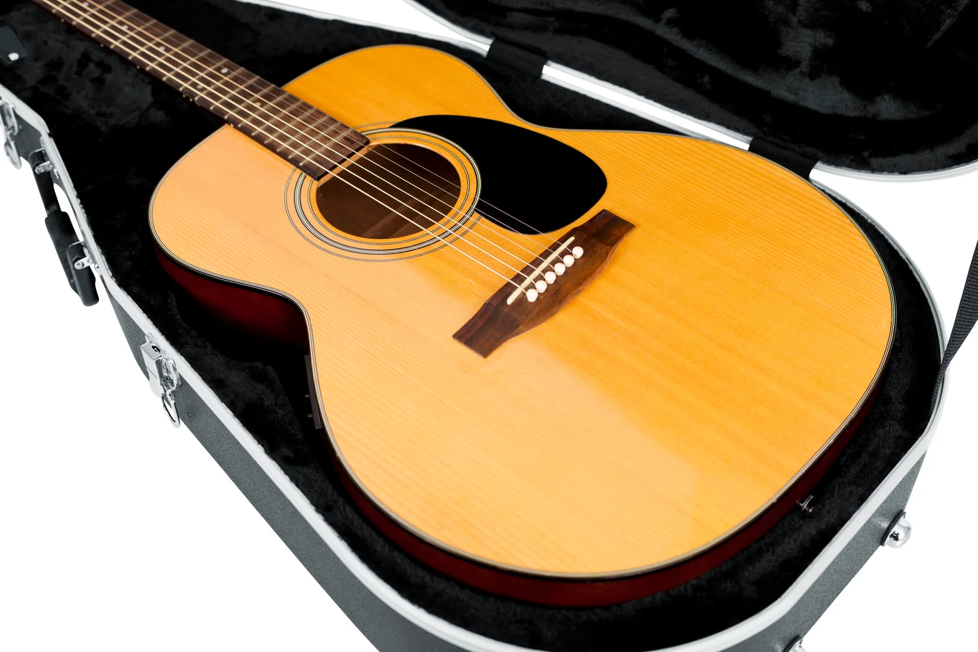 Gator Deluxe ABS Molded Case - Acoustic Dreadnought Guitar - Black Finish (GC-DREAD) - Image 5